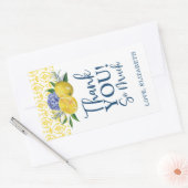 Floral Lemon Vrijgezellenfeest dank u Rechthoekige Sticker (Envelop)