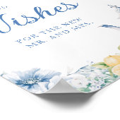 Floral & Lemons Vrijgezellenfeest Advies en Wensen Poster (Hoek)