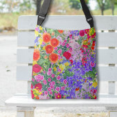 Floral  lente zomer boho kleurrijke canvas tas