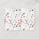 Floral lente zomer datum nacht ideeën informatiekaartje (Achterkant)