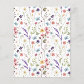 Floral lente zomer wie weet de bruid beste spel (Achterkant)