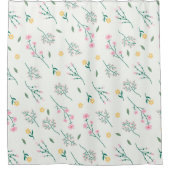 Floral-lentepatroon Douchegordijn (Voorkant)