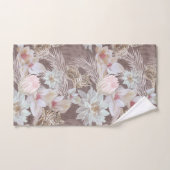 Floral Leopard Animal Print Bath Bad Handdoek (Handdoek)