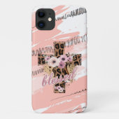Floral Leopard Cross zegende het geloof Pasen Case-Mate iPhone Case (Achterkant)