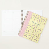 Floral leraar Planner Geel Roze  bloemen (Display)