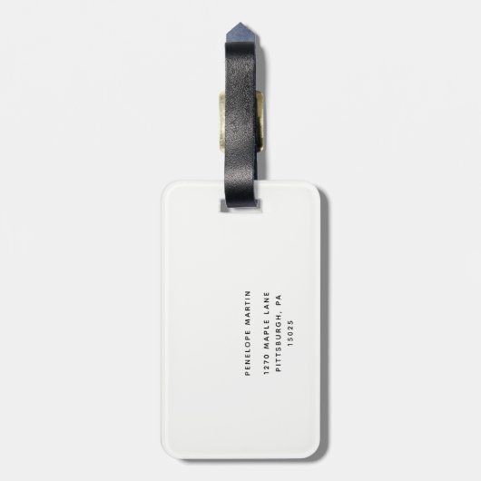  Floral Let's Go Bagagelabel (Achterkant verticaal)