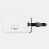 Floral Let's Go Bagagelabel (Achterkant horizontaal)