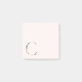 Floral Letter "C" Monogram Post-it Notes (Voorkant)