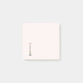 Floral Letter "I" Monogram Post-it® Notes (Voorkant)
