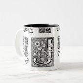 Floral Letter J Mok (Voorkant links)
