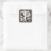 Floral Letter "T" - Sticker (Tas)