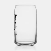 Floral Letter U Monogram en gepersonaliseerde naam Blikvorm Glas (Links)