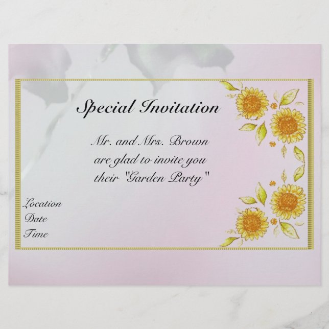 Floral Letterhead (Voorkant)