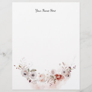 Floral Letterhead