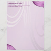 Floral Letterhead Custom Briefhoofd (Voorkant)
