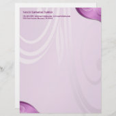 Floral Letterhead Custom Briefhoofd (Voorkant / Achterkant)