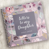 Floral Letters voor Mijn Daughter Keepomwille Jour Notitieboek