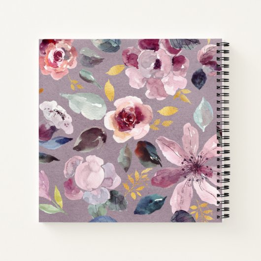 Floral Letters voor Mijn Daughter Keepomwille Jour Notitieboek (Achterkant)