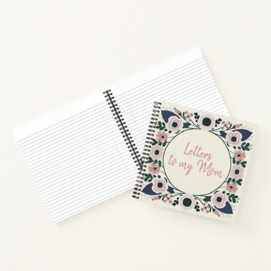 Floral Letters voor Mijn mama Keepomwille Journal Notitieboek (Binnen)