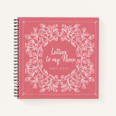 Floral Letters voor Mijn niece Keepomwille Journal Notitieboek (Voorkant)
