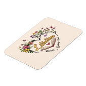 Floral Librarian Heart Magneet (Linkerzijde)