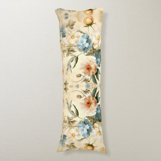  Floral Lichaamskussen (Voorkant Verticaal)