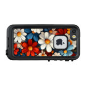 Floral LifeProof iPhone Hoesje (Achterkant (horizontaal))