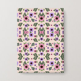 Floral light switch cover featuring a symmetrical  button