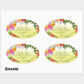 Floral Light Yellow Product Labels Monogram Logo (Vel)