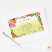 Floral Light Yellow Product Labels Monogram Logo (Envelop)
