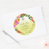 Floral Light Yellow Product Labels Monogram Logo (Envelop)