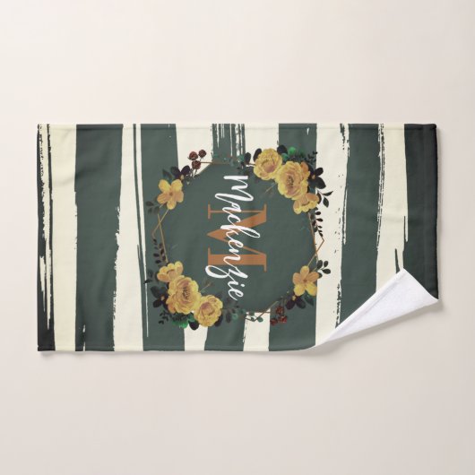 Floral Lijst Bad Handdoek (Handdoek)