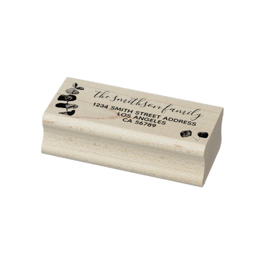 Floral Lijst Botanische Handtekening Familie eucal Rubberstempel (Stempel)