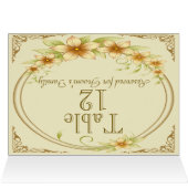 Floral Lijst bruiloft (Binnen Horizontaal (Boven))