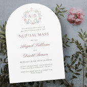 Floral Lijst bruiloft Kaart