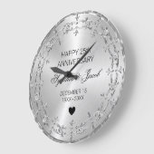 Floral Lijst Diamonds Grote Klok (Hoek)