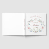 Floral Lijst doop gastenboek (Volledig)