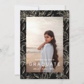Floral Lijst Foto College Graduation 2023 Aankondiging (Voorkant)