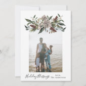  Floral Lijst kerstkaart (Voorkant)