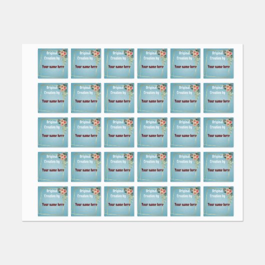 Floral Lijst Labels (Vel)