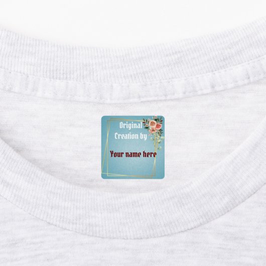 Floral Lijst Labels (Aangebracht)