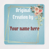 Floral Lijst Labels (Design 1)
