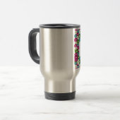 Floral Lijst met de Naam van de Douane Reisbeker (Voorkant links)