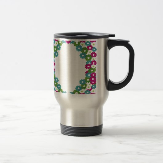 Floral Lijst met de Naam van de Douane Reisbeker (Rechts)