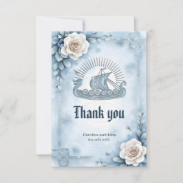 Floral Lijst met Rozen en Keltisch design. Bedankkaart