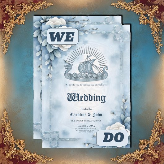 Floral Lijst met Rozen en Keltisch design. Kaart