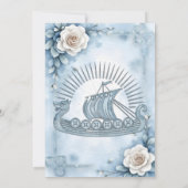 Floral Lijst met Rozen en Keltisch design. Kaart (Achterkant)