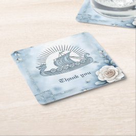 Floral Lijst met Rozen en Keltisch design. Kartonnen Onderzetters