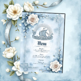 Floral Lijst met Rozen en Keltisch design. Menu