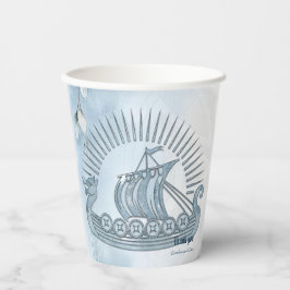 Floral Lijst met Rozen en Keltisch design. Papieren Bekers